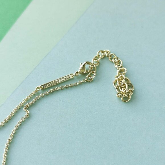 Kendra Scott Elisa - Gold Fuchsia Kyocera Opal Necklace - Picture 2 of 3